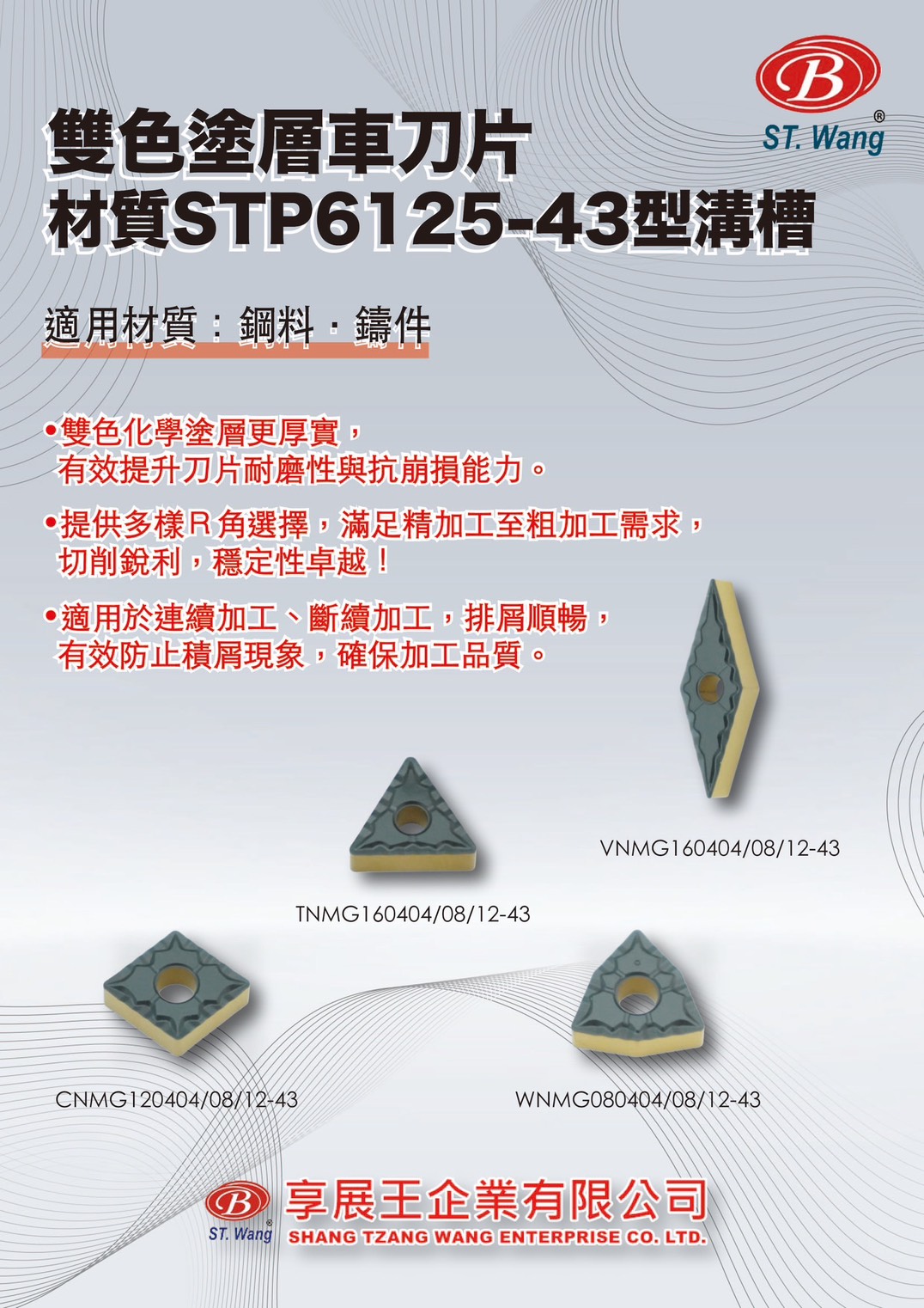 雙色塗層車刀片